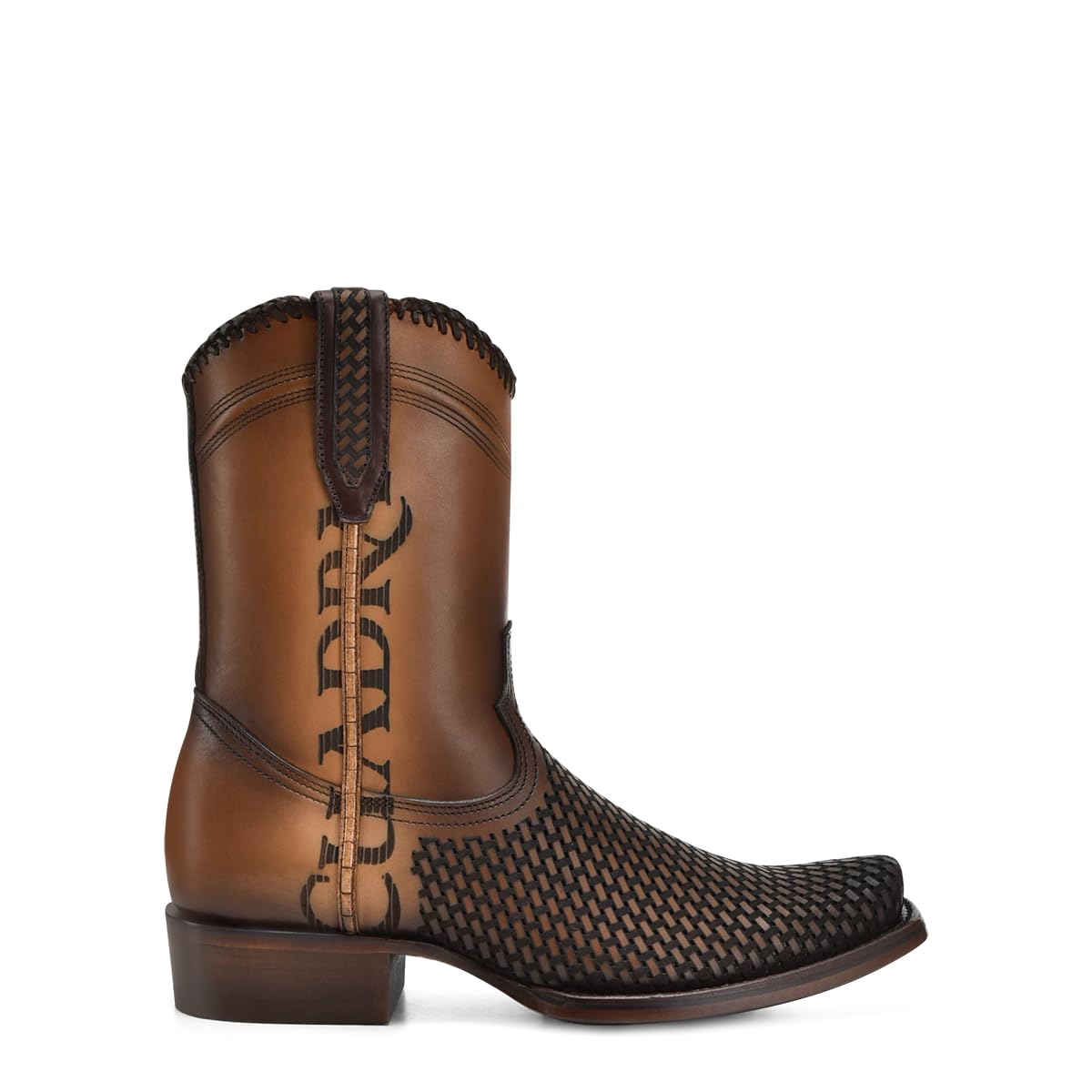Western Boot Genuine Bovine Leather Side Zip Honey B379399