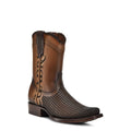 Western Boot Genuine Bovine Leather Side Zip Honey B379399