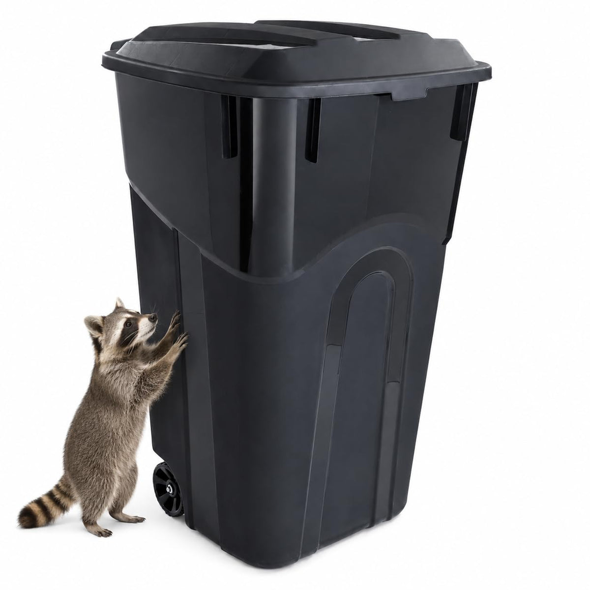 32-Gallon Heavy-Duty Wheeled Trash Can with Click-Lock Lid G38809