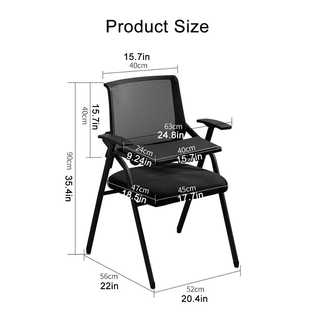 Mesh Office Chair with Lumbar Support and Desk I153