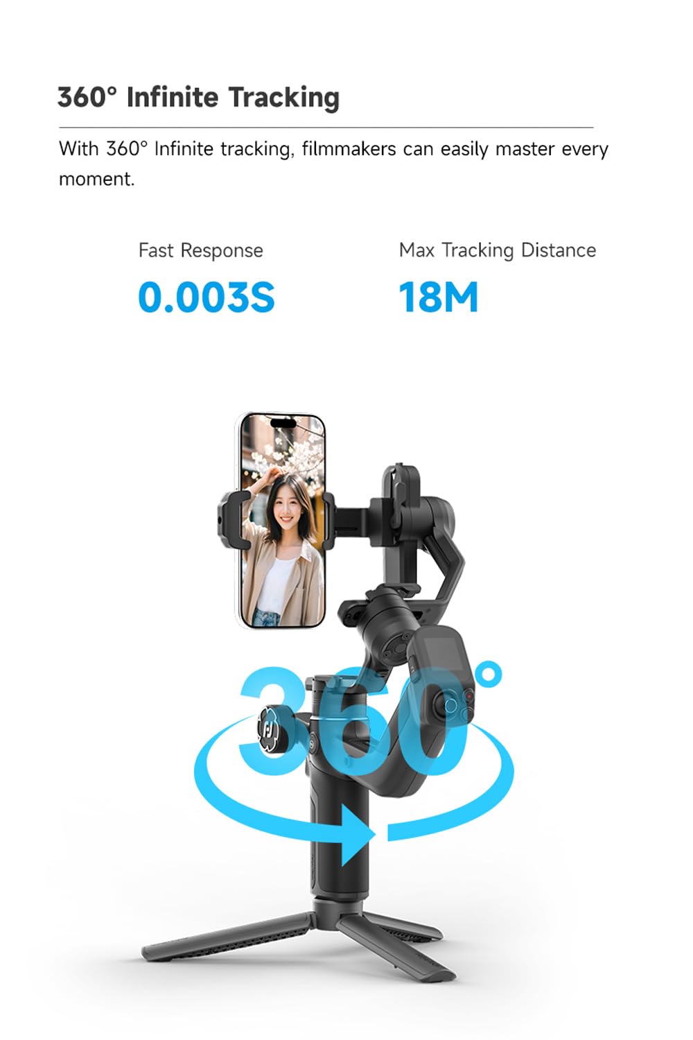 3-Axis Phone Gimbal Stabilizer with Integrated Grip E3975