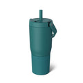 25oz Leakproof Stainless Steel Travel Tumbler with Handle & Straw D644785