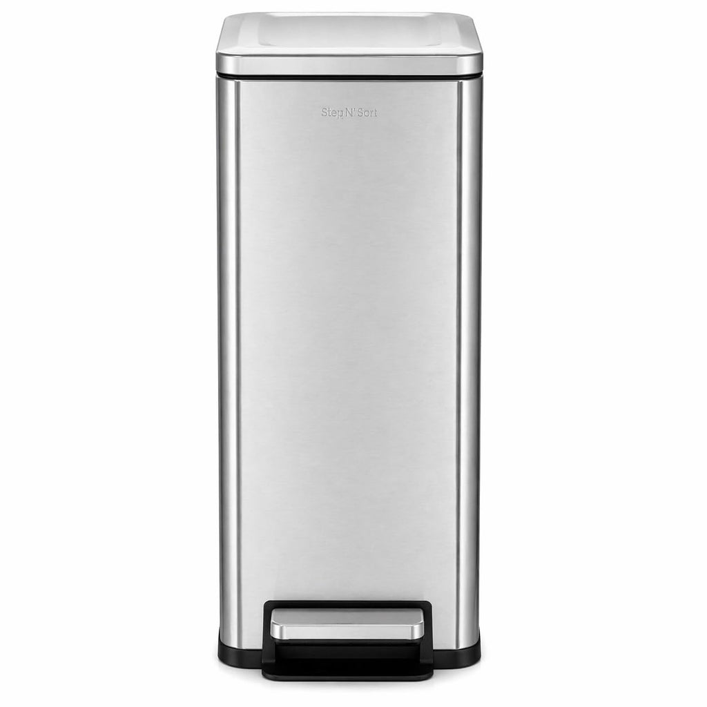 43L Dual Recycling Bin Stainless Steel L33739