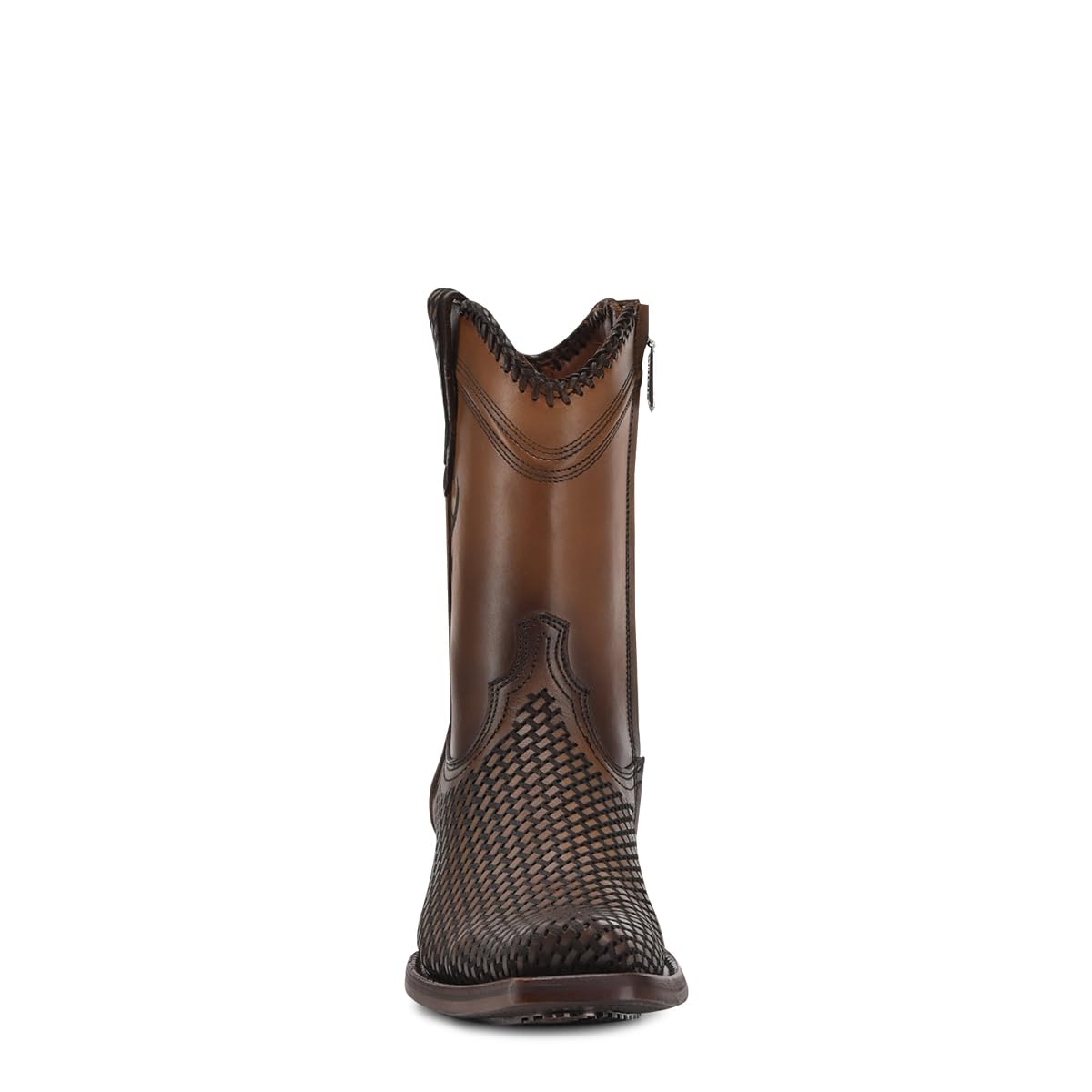 Western Boot Genuine Bovine Leather Side Zip Honey B379399