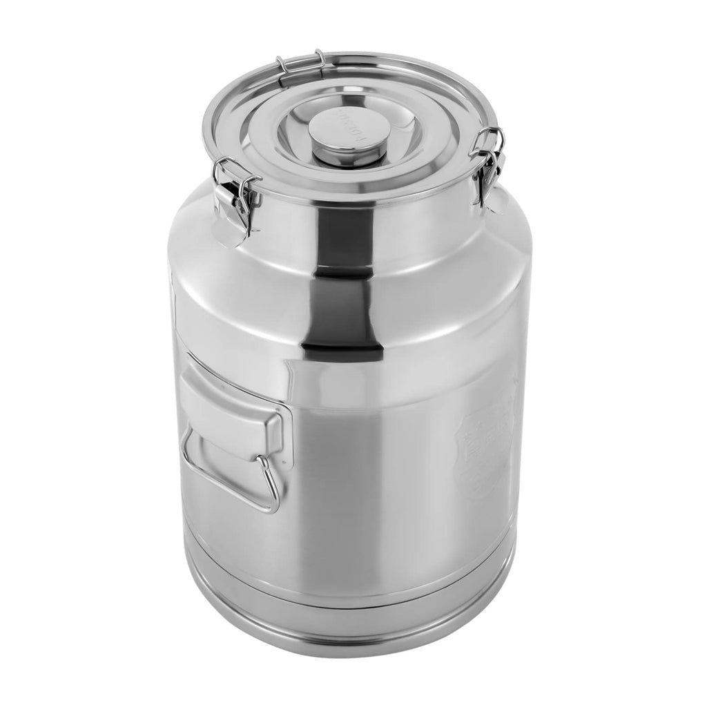 7 Gallon Stainless Steel Milk Can with Sealed Lid P531654