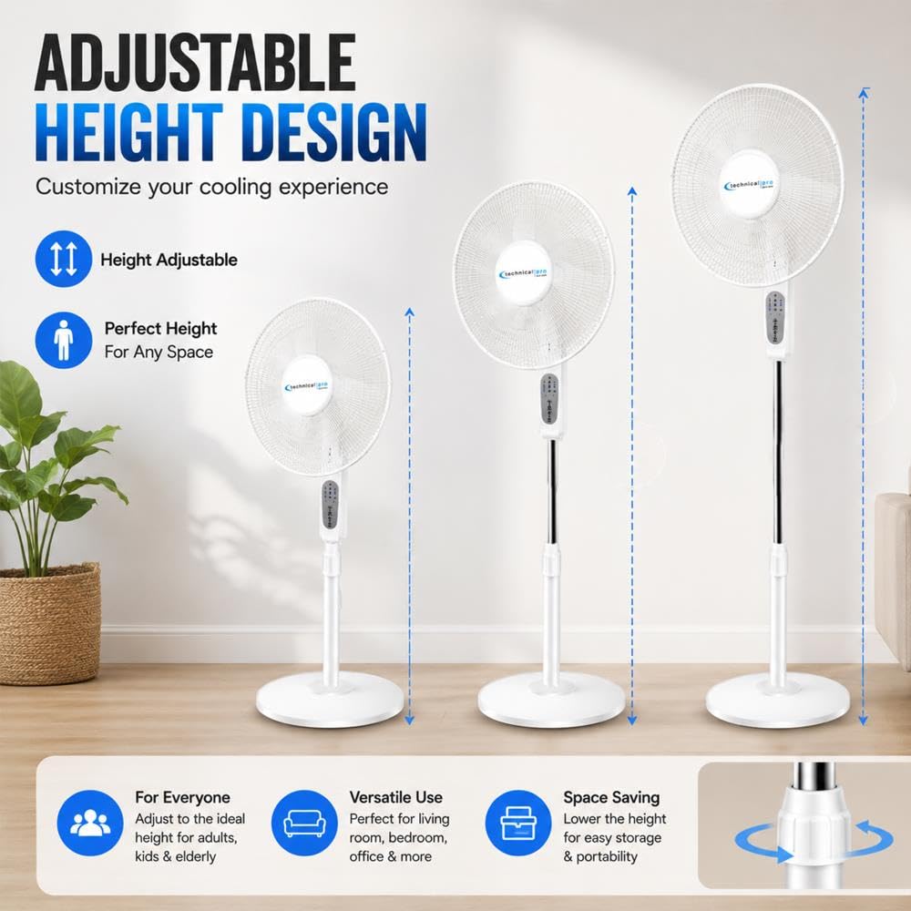 16" Standing Fan with WiFi Control W6389