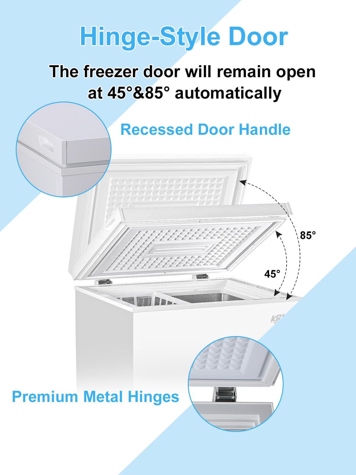 White 5.0 cu.ft Chest Freezer X6033