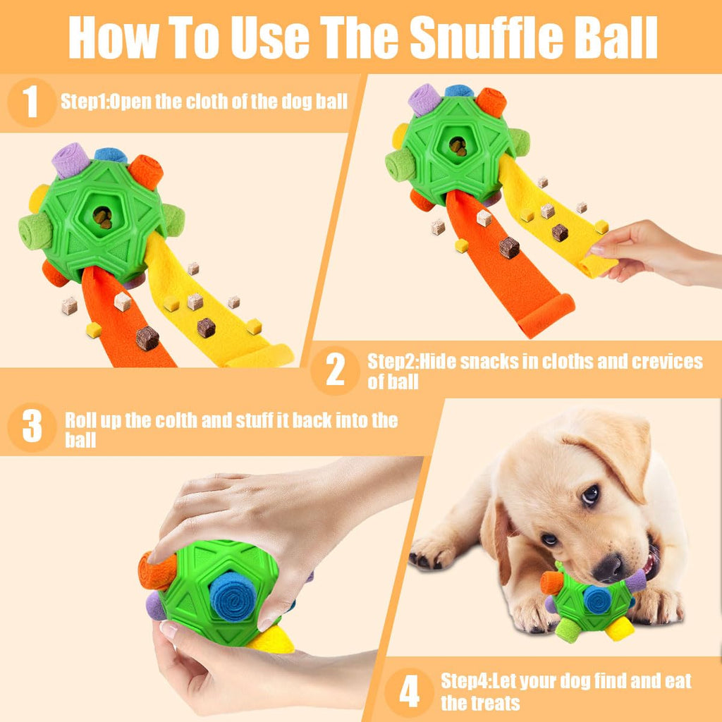 Interactive Puzzle Dog Toys Slow Feeder with Squeaky Carrot Toy T126