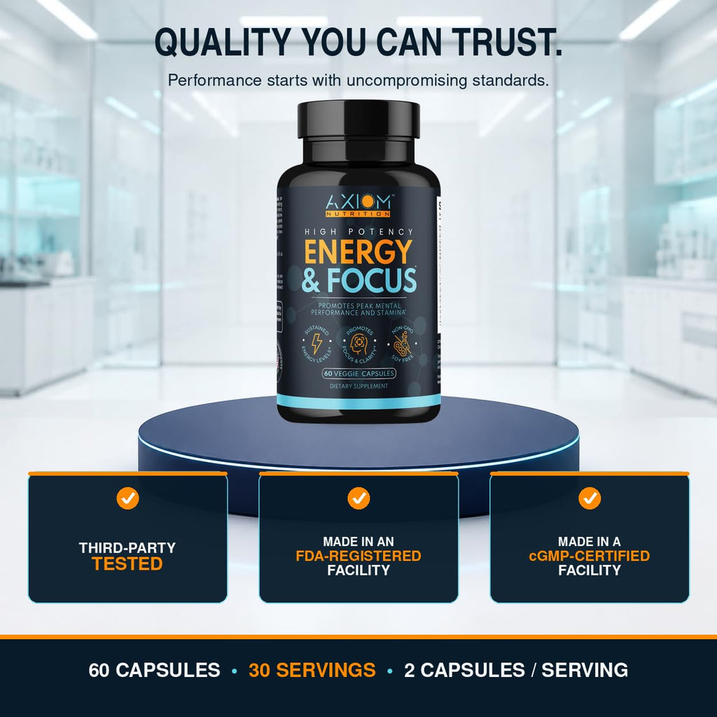 200mg Caffeine Lions Mane Mushroom 60 Capsules M3767
