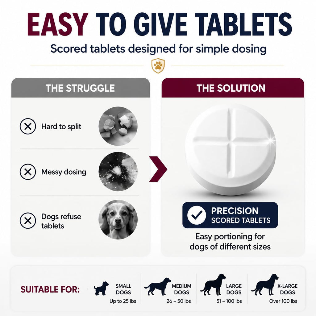 Dewormer for Dogs, 50 Tablets Z858