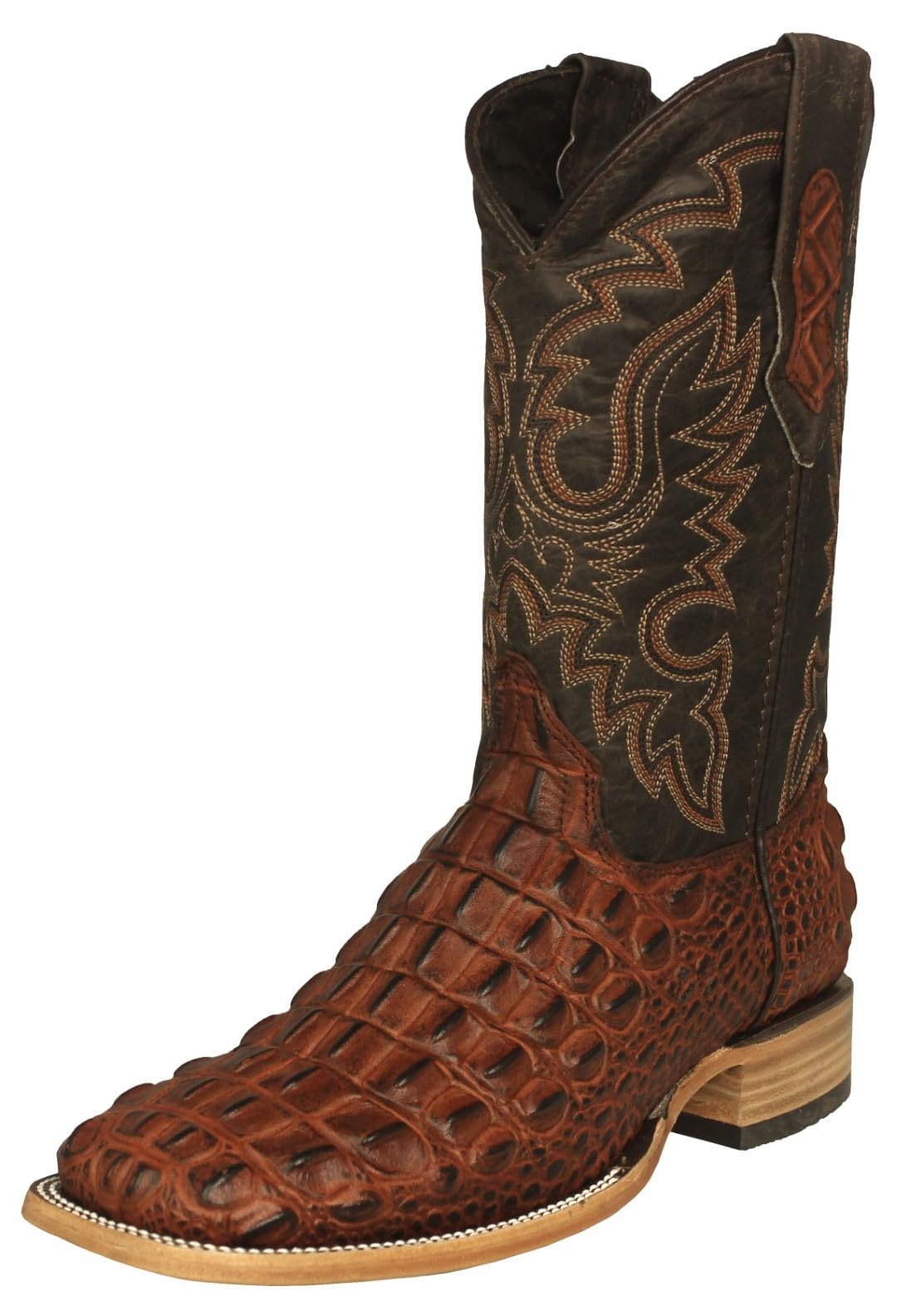 Cognac Leather Cowboy Boots X9809