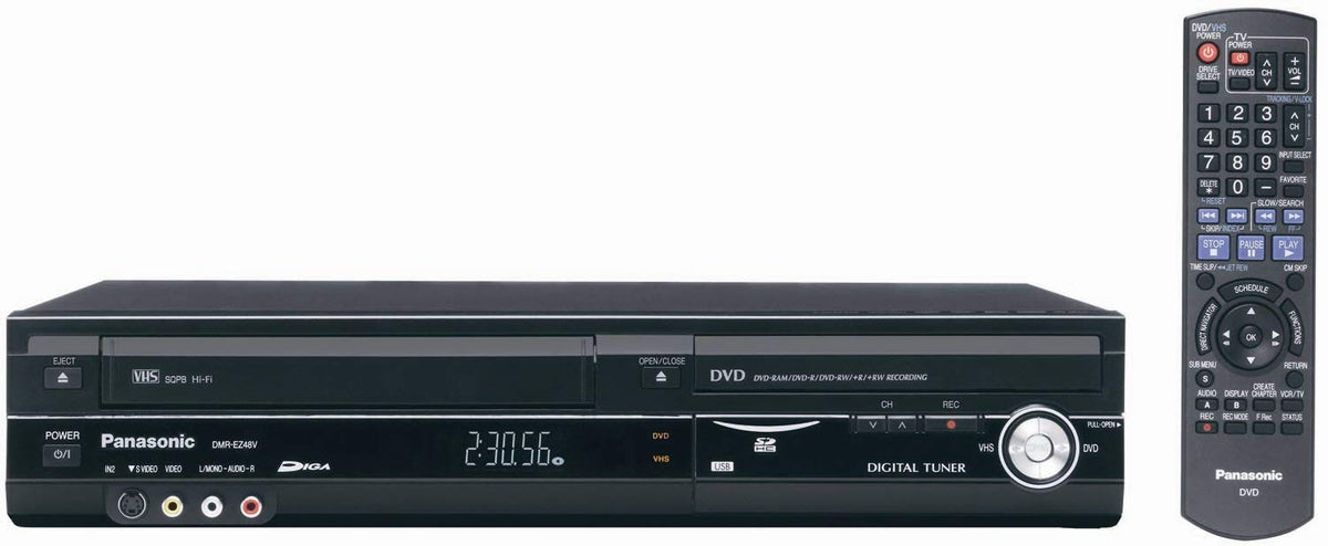 1080p Upconverting VHS DVD Recorder with Built In Tuner Y784566