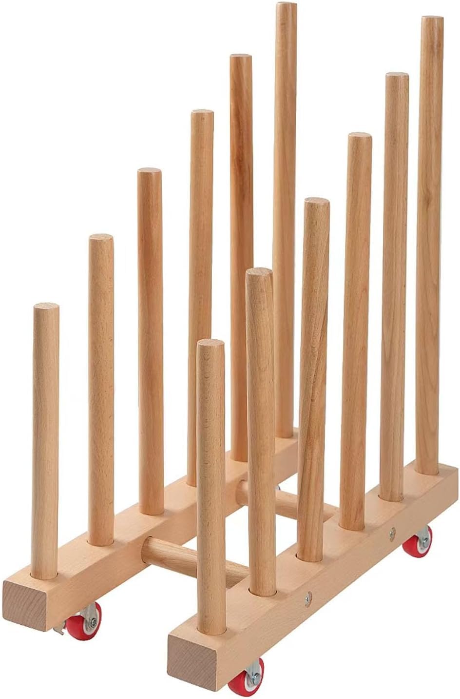 Artwork Storage Rack with Brake Caster Wheels 12in U18846