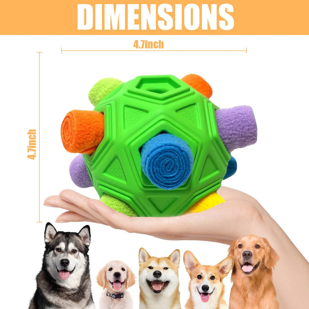 Interactive Puzzle Dog Toys Slow Feeder with Squeaky Carrot Toy T126
