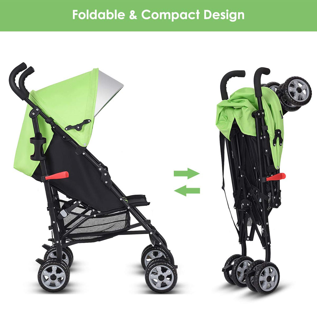 Lightweight Compact Travel Stroller Green T444