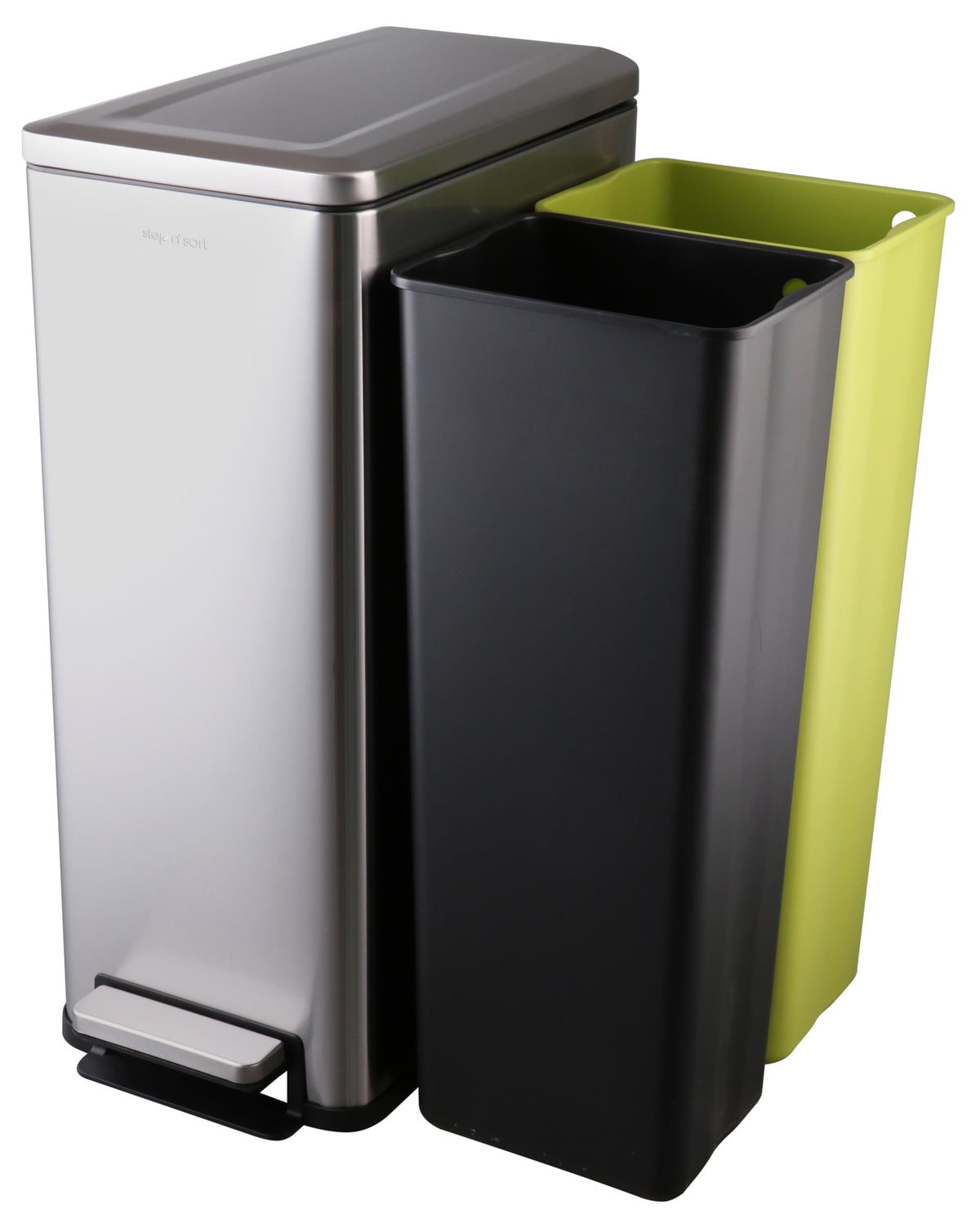 43L Dual Recycling Bin Stainless Steel L33739