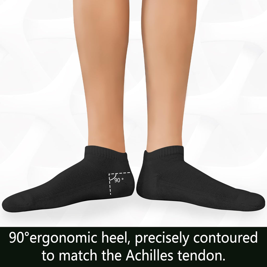 Bamboo Viscose Low Cut Cushioned Socks 6 Pairs N3477
