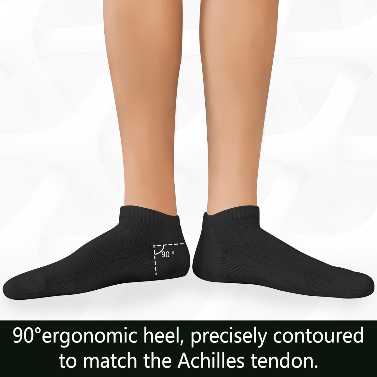 Bamboo Viscose Low Cut Cushioned Socks 6 Pairs N3477