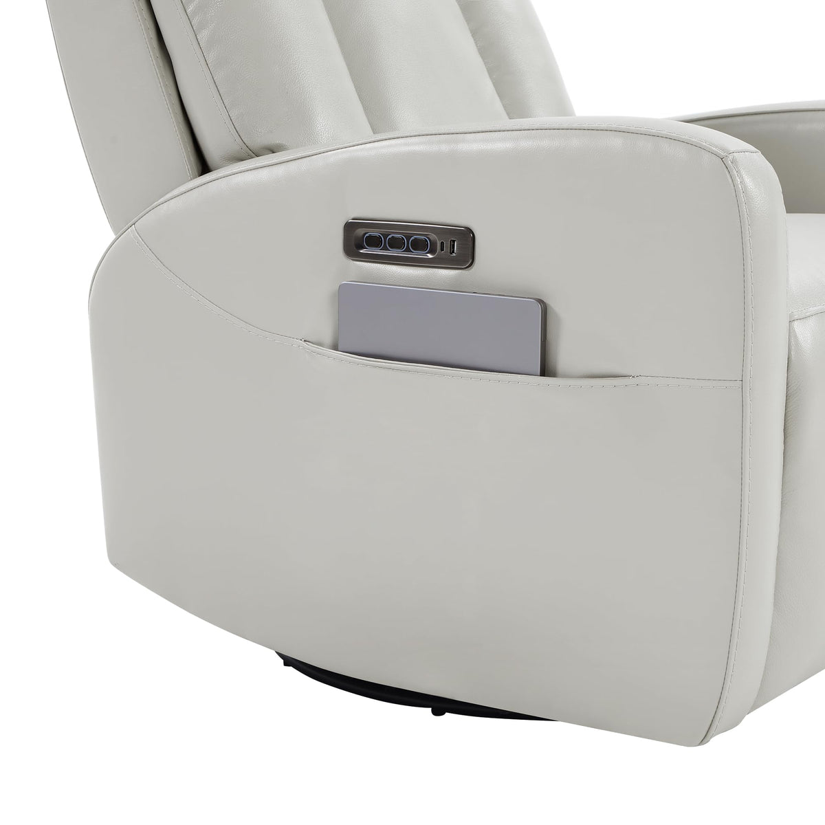 Genuine Leather Power Recliner Chair W196