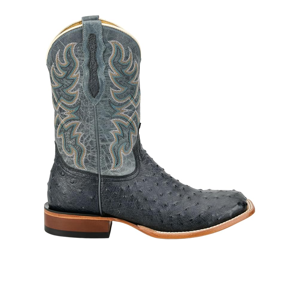 Grey Ostrich Western Boot K379