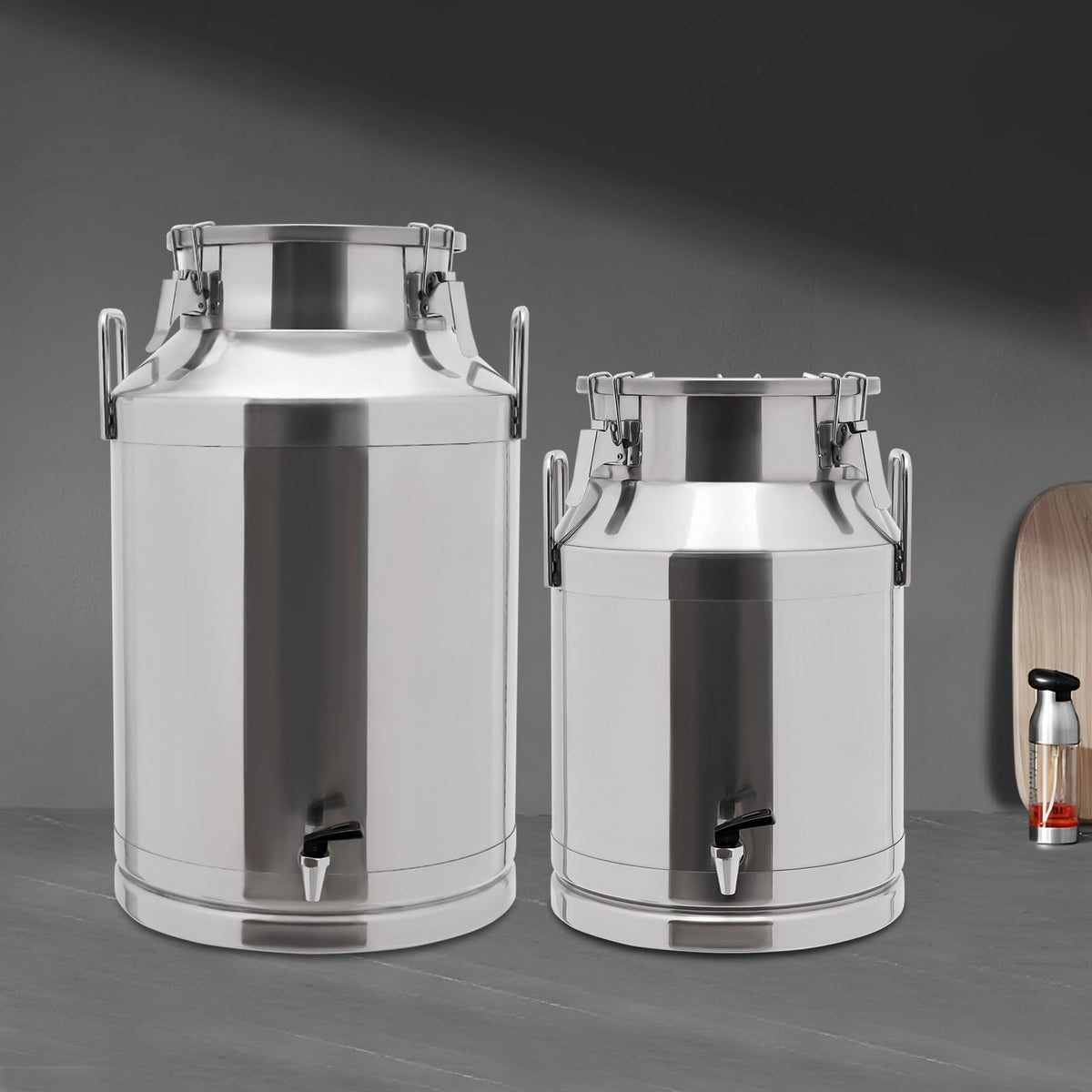 304 Stainless Steel Milk Can with Sealed Lid M901