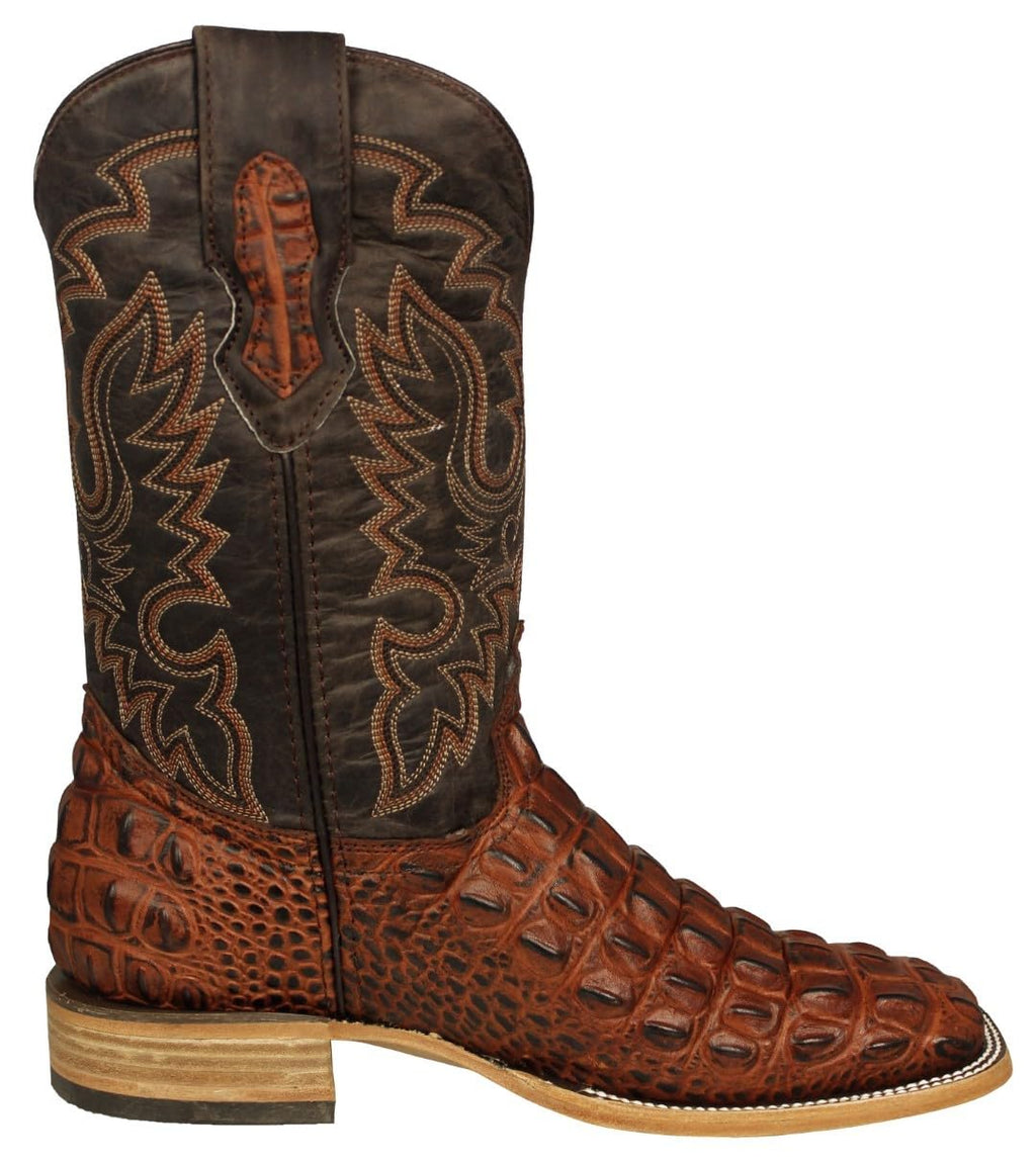Cognac Leather Cowboy Boots X9809