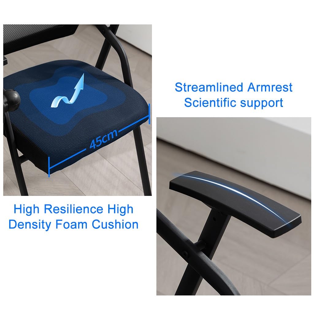 Mesh Office Chair with Lumbar Support and Desk I153
