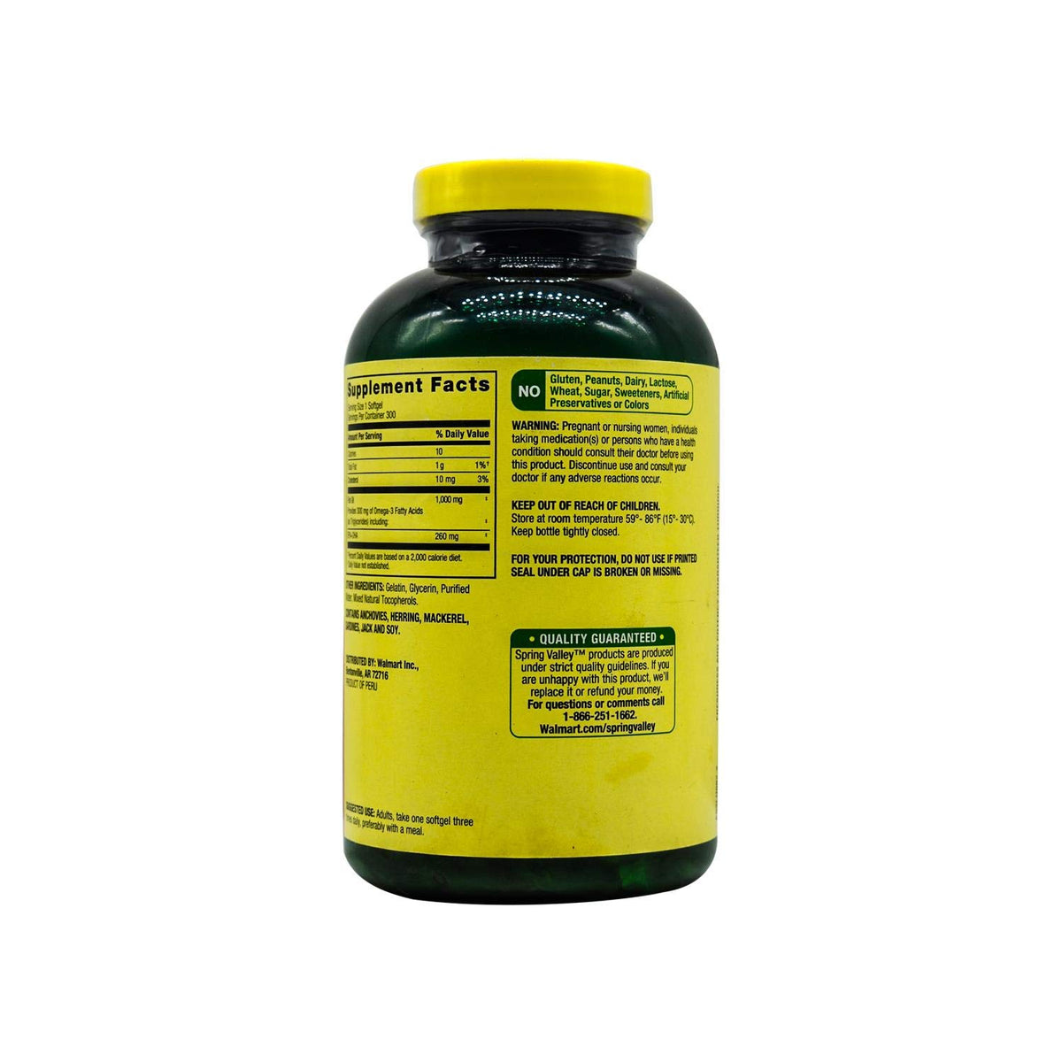 Fish Oil 1000 mg 300 Softgels L292589