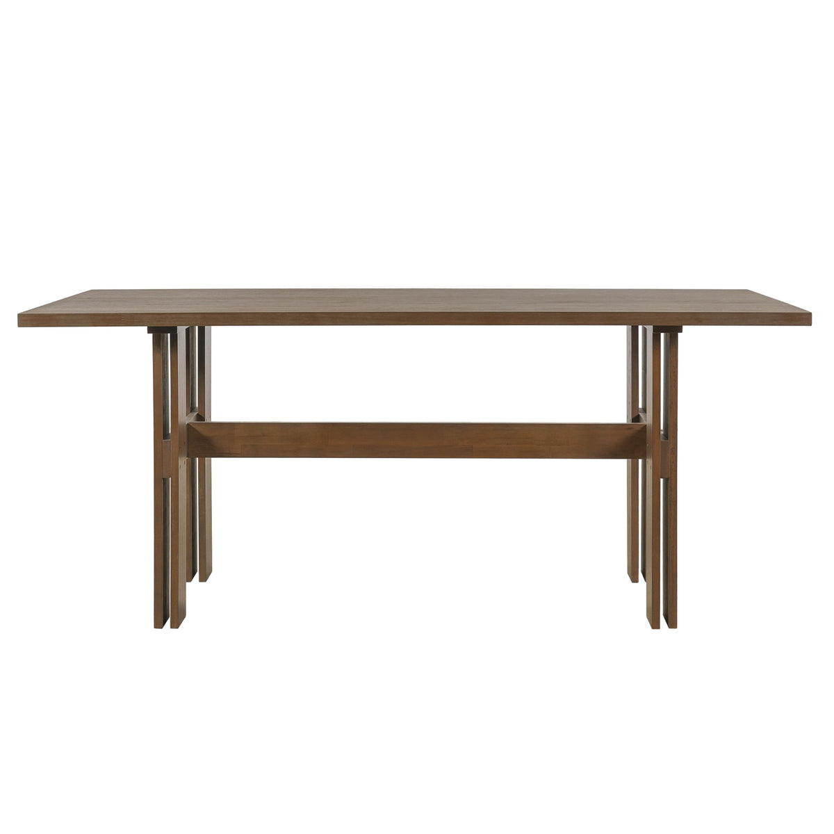 7-Piece Rubber Wood Dining Table Set with Chairs R86401