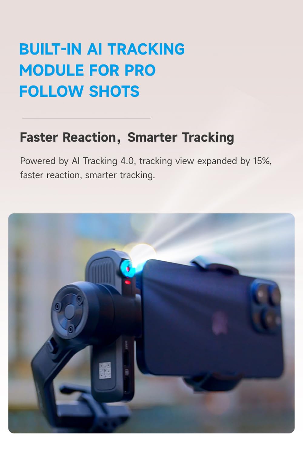 3-Axis Phone Gimbal Stabilizer with Integrated Grip E3975