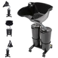 Portable Shampoo Bowl with Adjustable Height and Downspout U523047