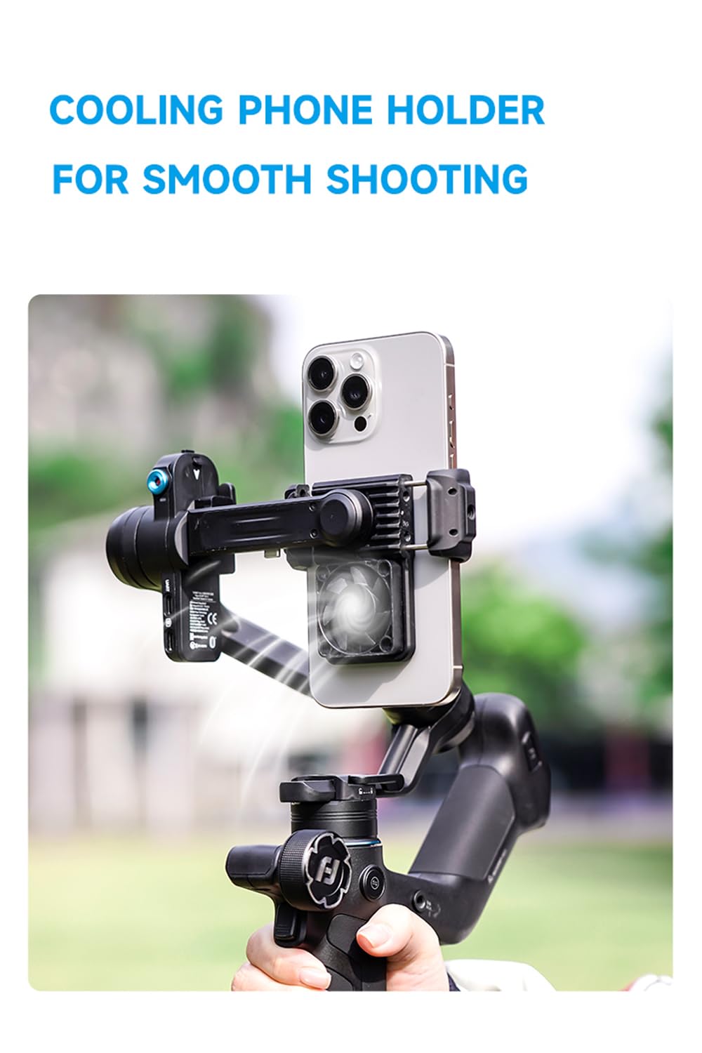 3-Axis Phone Gimbal Stabilizer with Integrated Grip E3975