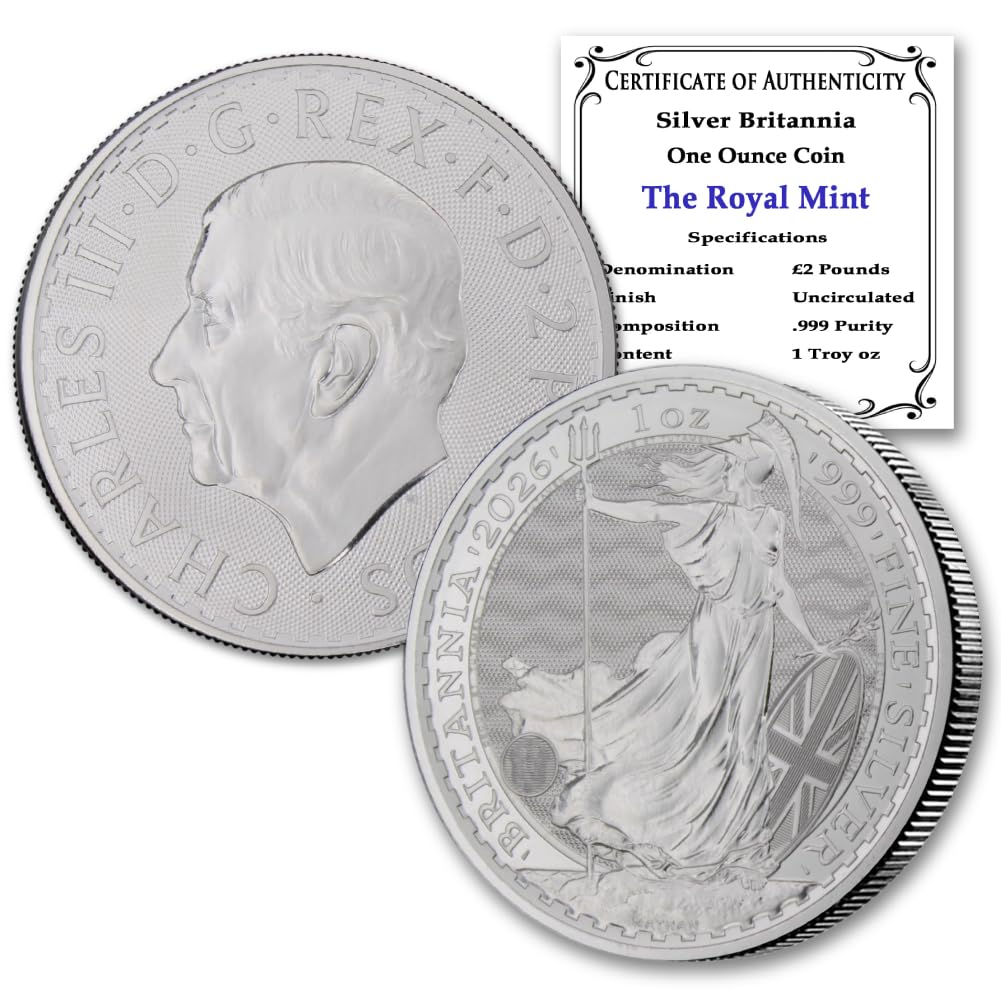 1 oz British Silver Britannia Coin Brilliant Uncirculated J180