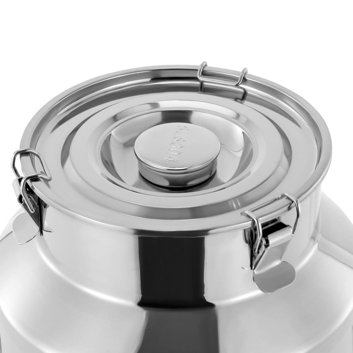 7 Gallon Stainless Steel Milk Can with Sealed Lid P531654