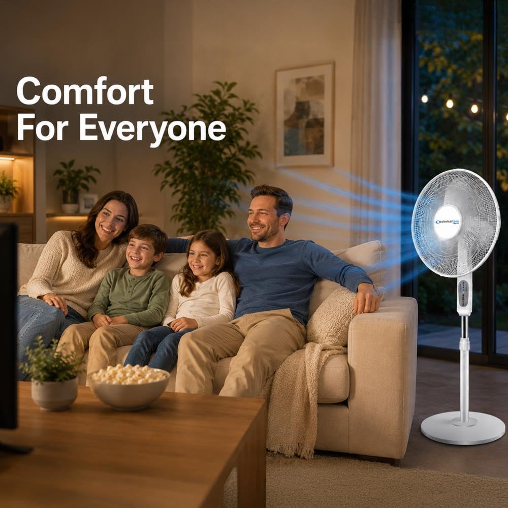 16" Standing Fan with WiFi Control W6389