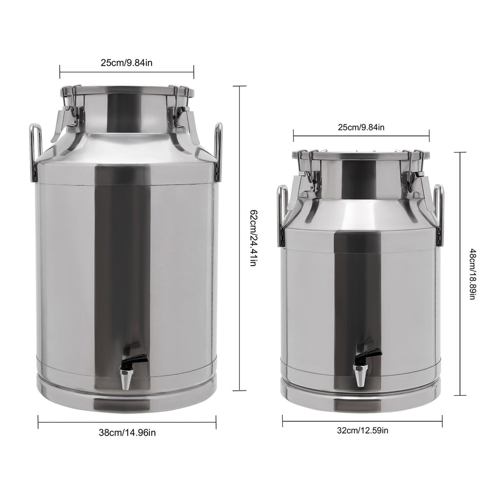 304 Stainless Steel Milk Can with Sealed Lid M901
