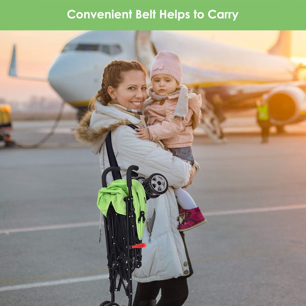 Lightweight Compact Travel Stroller Green T444