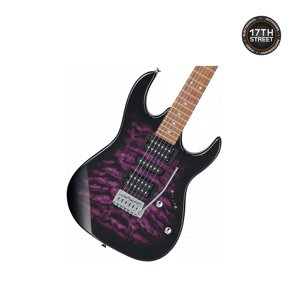 Transparent Violet Sunburst 6-String Solid-Body Electric Guitar D2703