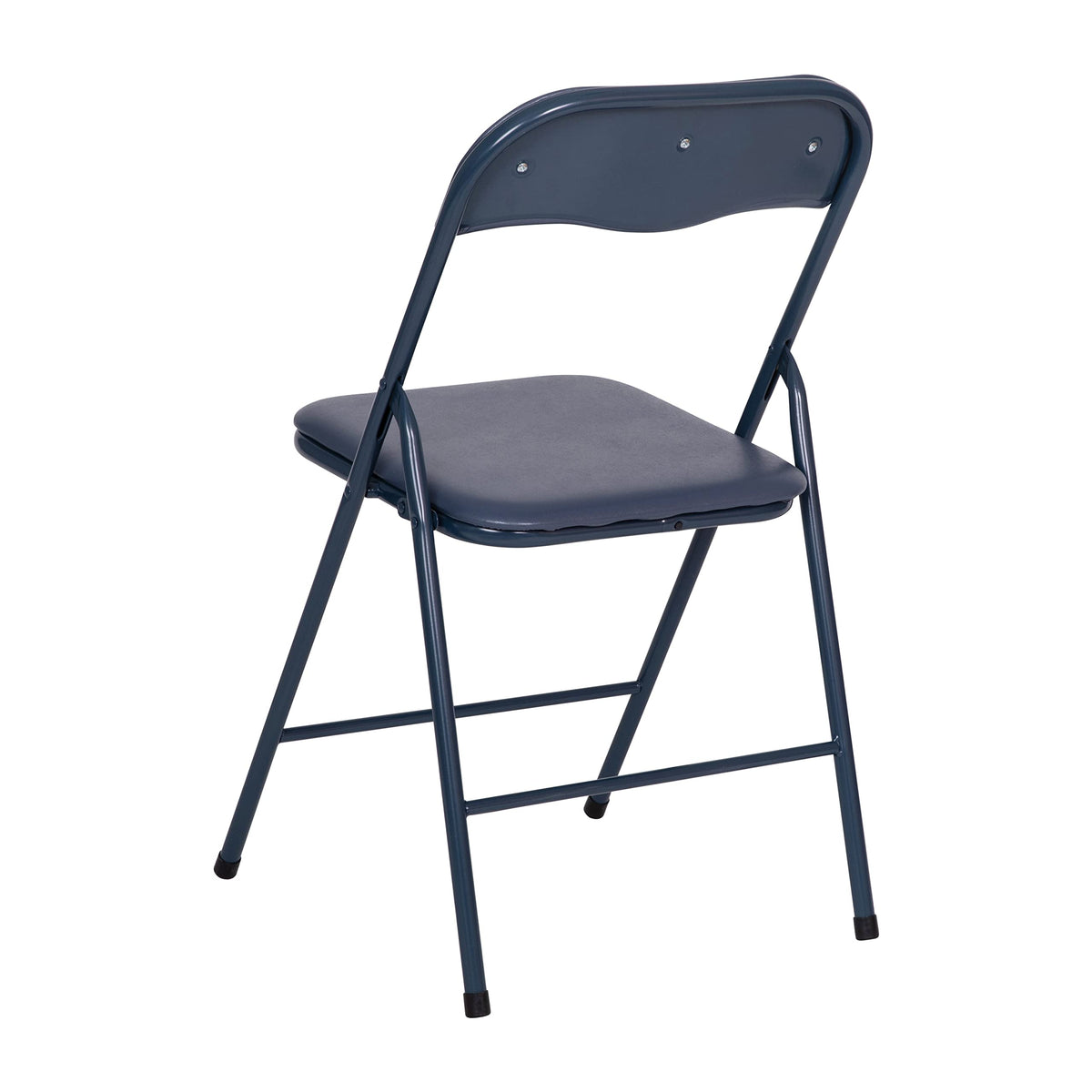 Navy Square Folding Card Table and Chairs Set E5673