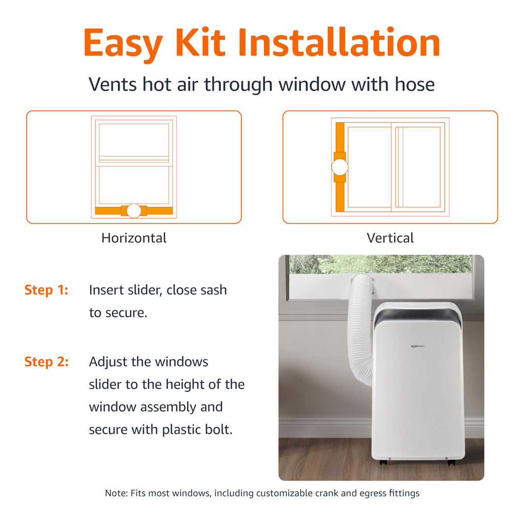 3-In-1 Portable Air Conditioner with Remote, 10000 BTU, White J4239