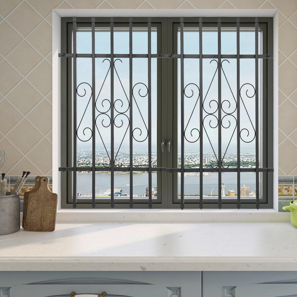 Window Security Bars Rust Resistant 24 x 36in Z874