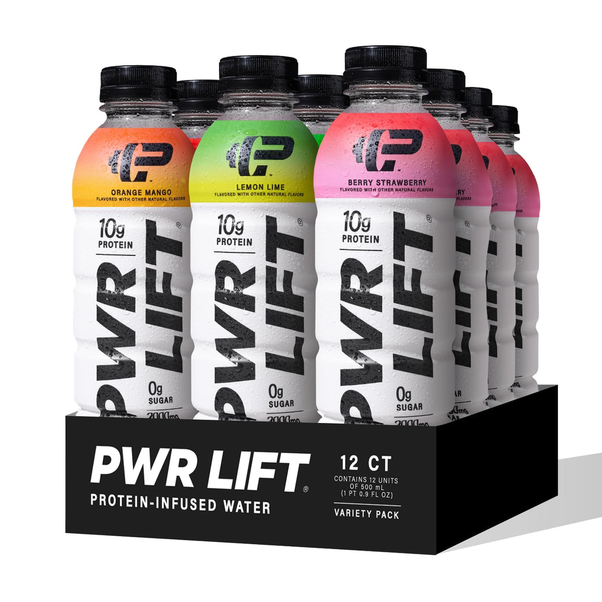 Whey Protein Water Variety Pack 16.9 Oz (Pack of 12) P514