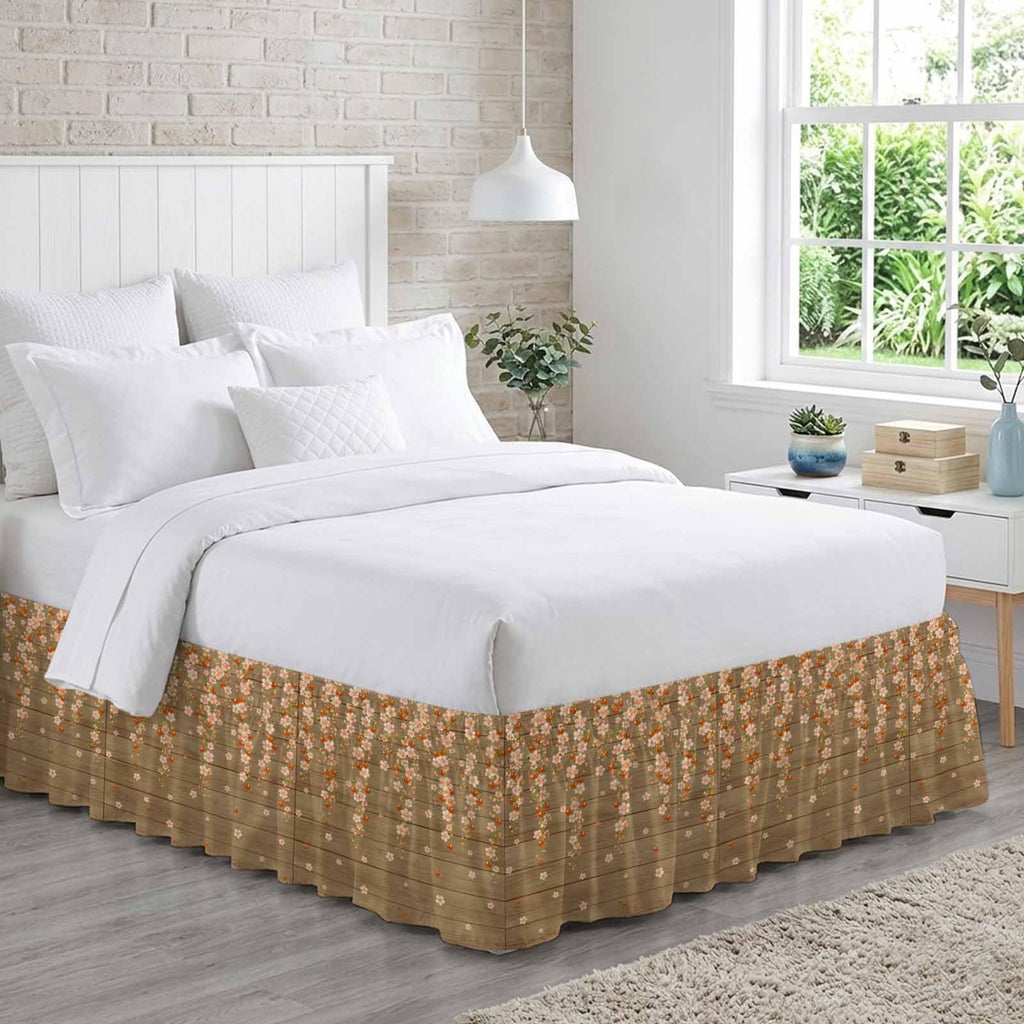 Ruffle Wrap Around Bed Skirt California King 18" Drop W343