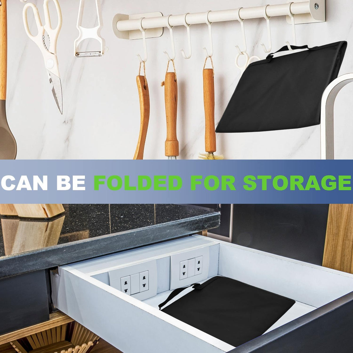 Black Coffee Maker Cover P7422