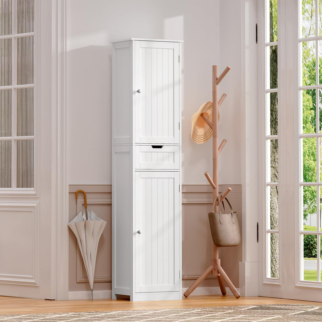66.9" Tall Bathroom Storage Cabinet with 2 Doors & 1 Drawer W179