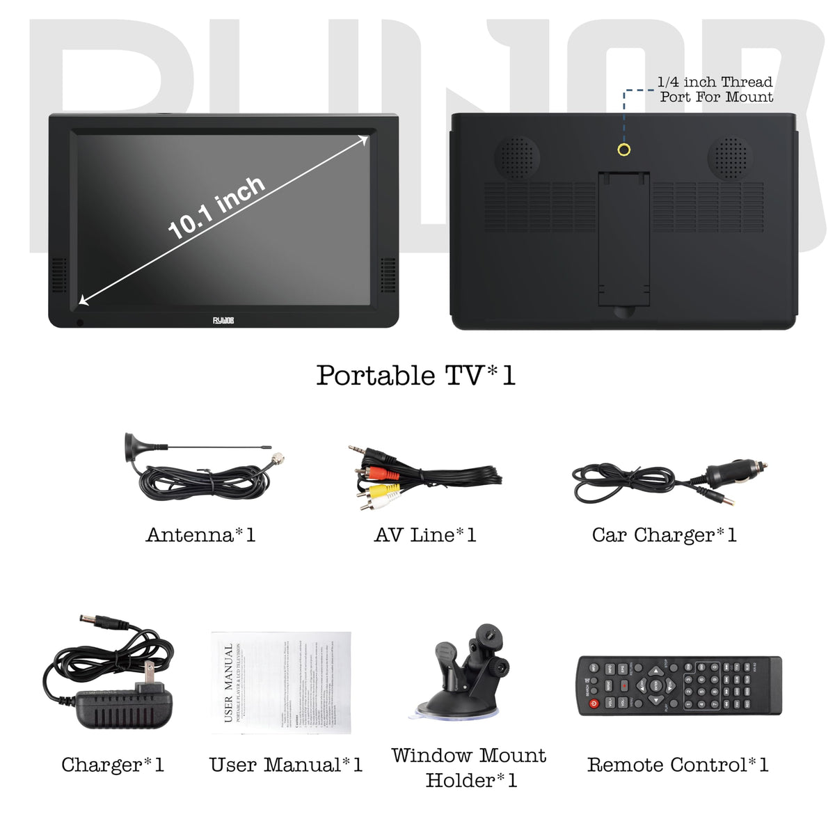 Portable Digital TV with Antenna Y241109