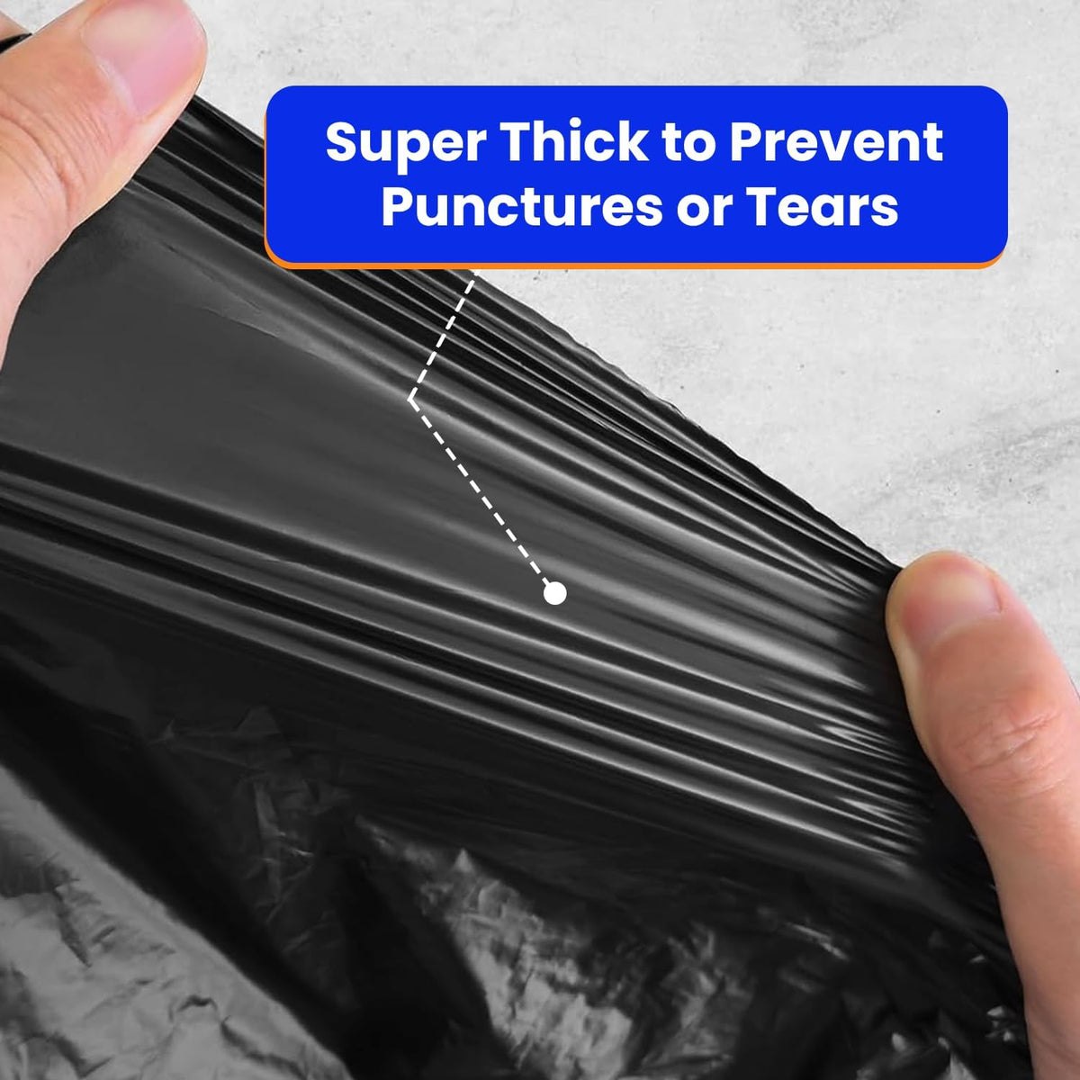 42 Gallon 32 Count Black 3 Mil Contractor Trash Bags T206