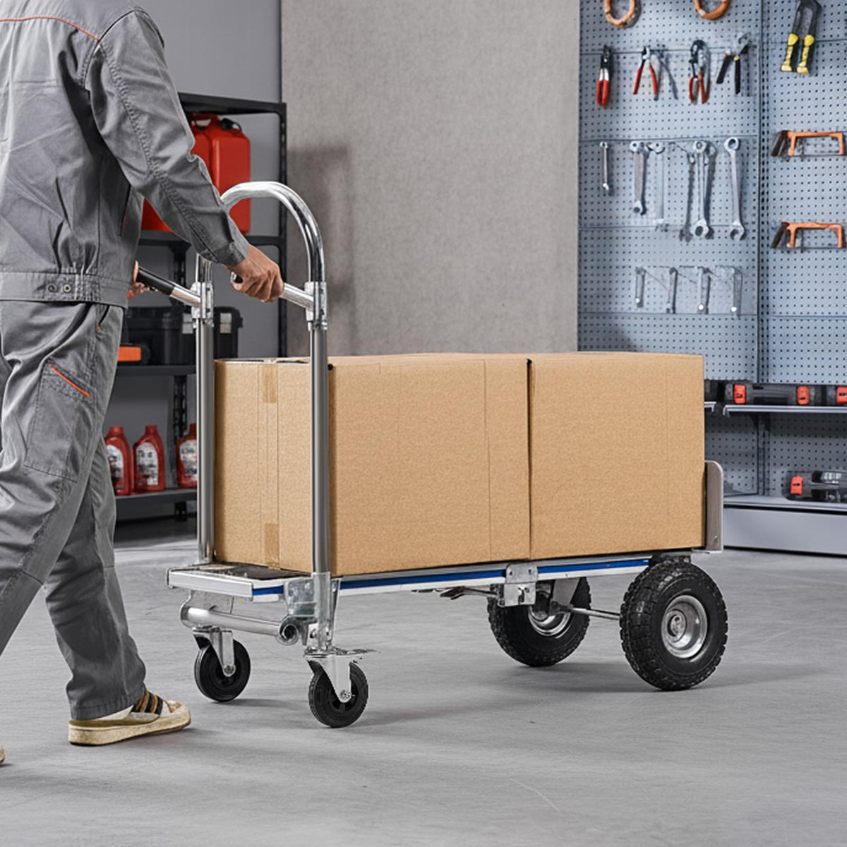 2 in 1 Convertible Hand Truck Dolly 1000 lbs X949