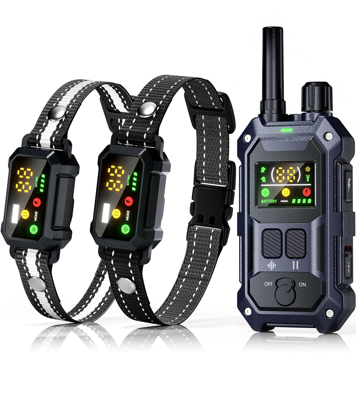 2 Dogs Dog Training Collar with Remote, 4 Training Modes, IP67 Waterproof X130