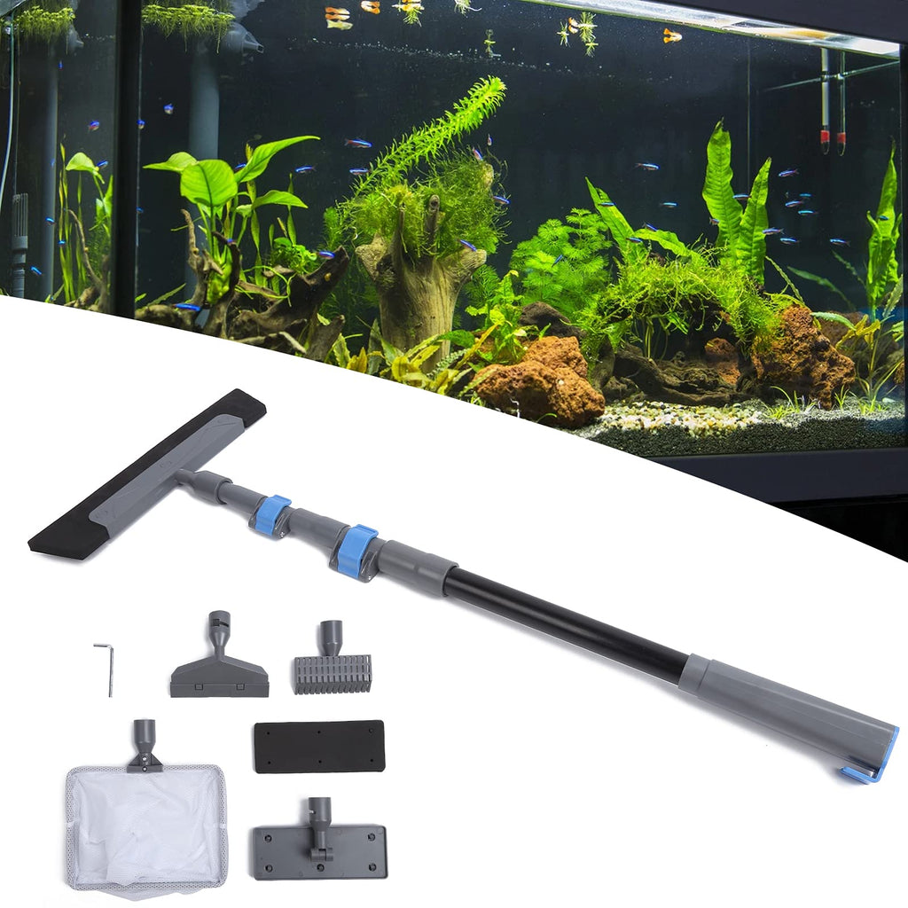 5 in 1 Aquarium Cleaning Tool Kit with Long Handle O8142